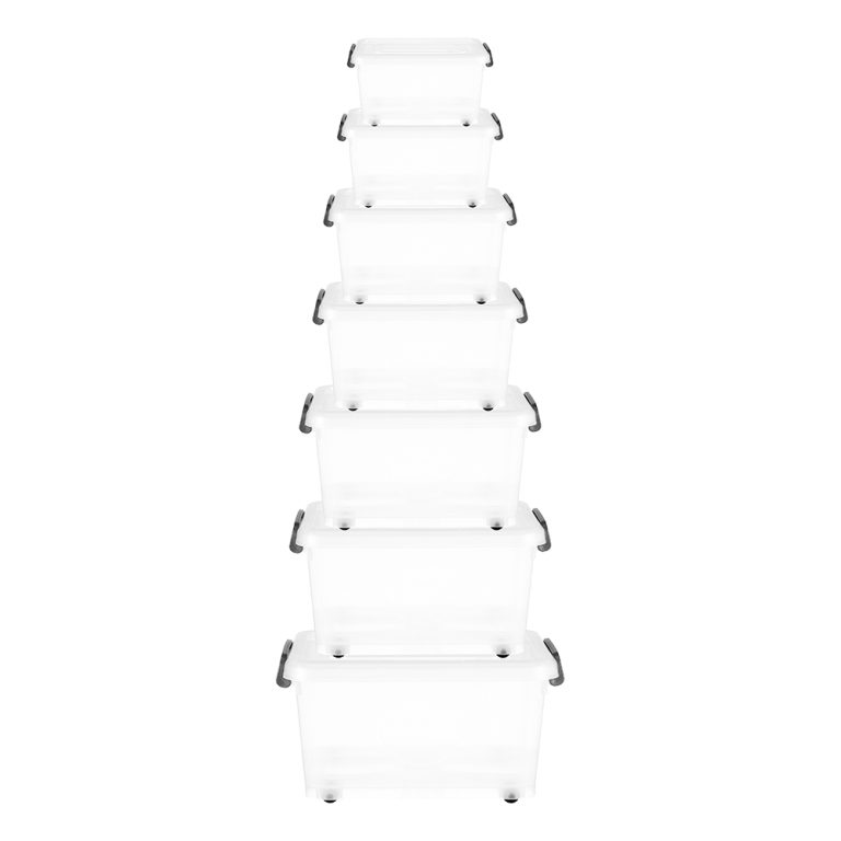 Customized multiple sizes plastic storage box Storage Bins Wholesale