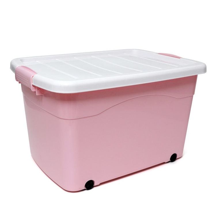 Pretty pink plastic storage bins Storage Bins Wholesale