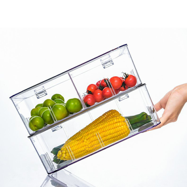 Divider design refrigerator storage boxes Storage Bins Wholesale