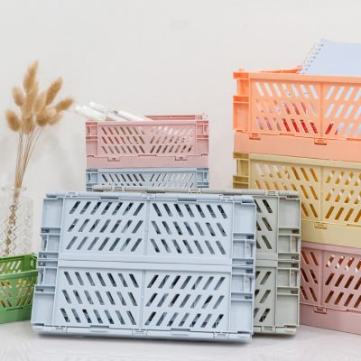 New foldable colorful plastic basket (6)