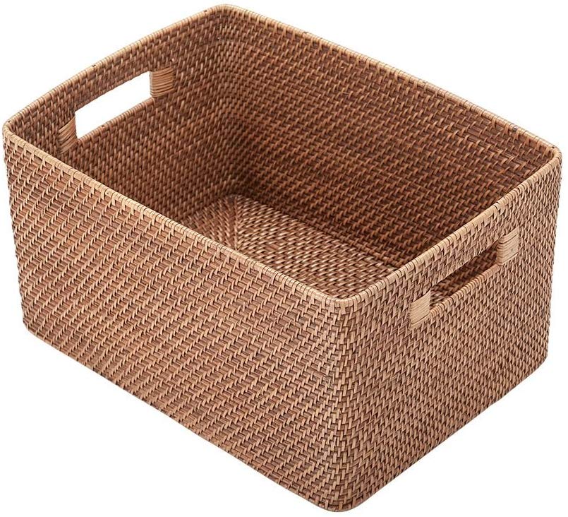 Rectangular bins bamboo storage basket Storage Bins Wholesale
